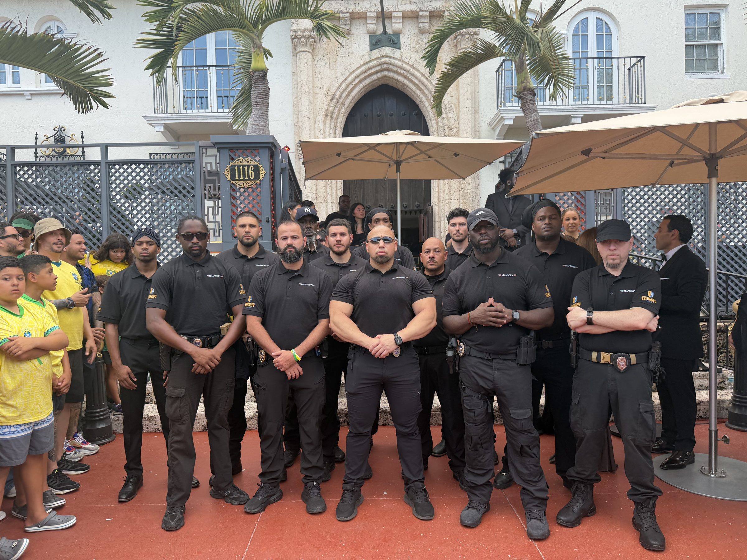 Full uniformed Spectrum Florida Security team at a luxury venue